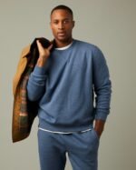 Tims Unisex Joggers - Denim Heather - Image 5